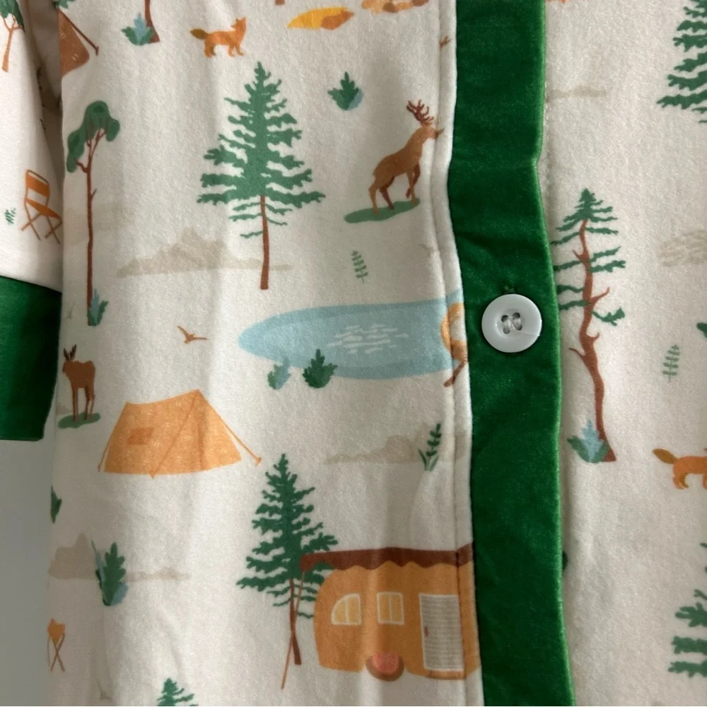 Sugar Bee Camping Pajamas with Buttflap